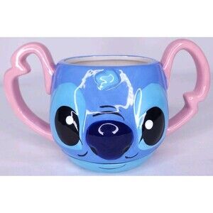 Disney Stitch Mug 3D Face Experiment 626 Silver Buffalo